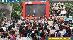 গাজায় ইসরায়েলি হামলার প্রতিবাদে রাজধানীসহ সারা দেশে বিক্ষোভ