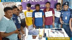 আলমডাঙ্গায় পুলিশের অভিযানে আগ্নেয়াস্ত্রসহ ৬ ডাকাত গ্রেফতার