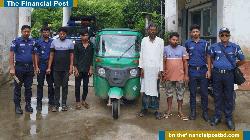 ওসমানীনগরে চোরাই গাড়িসহ আটক ৪