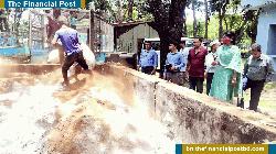 শ্রীমঙ্গলে ভ্রাম্যমাণ আদালতের জব্দ করা ১২৩ বস্তা চা পাতা ধ্বংস