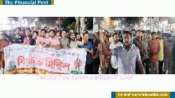 ব্যবসায়ী সোহাগ হত্যার প্রতিবাদে কুলাউড়ায় পৃথক বিক্ষোভ মিছিল