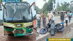 গৌরনদীতে বাসের ধাক্কায় যুবক নিহত