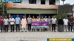 কেশবপুর সংসদীয় আসন অপরিবর্তিত রাখার দাবিতে প্রেসক্লাবের উদ্যোগে মানববন্ধন