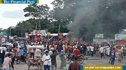 ভাঙ্গা থানা ও উপজেলা পরিষদে ভাঙচুর, অফিসার্স ক্লাবে আগুন