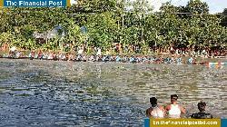 ঐতিহ্যবাহী তেলজুড়ী নৌকাবাইচ মেলায় লাখো মানুষের ঢল