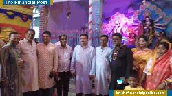 শ্রীপুরে পূজা মণ্ডপ পরিদর্শনে জেলা বিএনপি নেতা মনোয়ার হোসেন খান