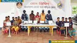 সুন্দরবনে জাহাঙ্গীর বাহিনীর আস্তানায় কোস্ট গার্ডের অভিযান: ৪ জেলে উদ্ধার