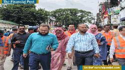 নেত্রকোনায় অবৈধ ফুটপাত দখলমুক্তে উচ্ছেদ অভিযান