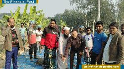 মান্দায় আরসিসি ঢালাই রাস্তা নির্মাণের উদ্বোধন