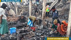 রোহিঙ্গা ক্যাম্পে ভয়াবহ আগুনে পুড়ল ৪০০ ঘর