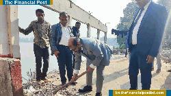 সুনামগঞ্জে লঞ্চঘাট–পূর্বইব্রাহীমপুর খেয়াঘাটে যাত্রী ছাউনি নির্মাণ কাজের উদ্বোধন