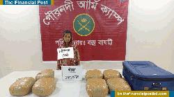 গৌরনদীতে ১৪ কেজি গাঁজাসহ আটক ১