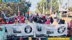 বাগাতিপাড়ায় জামায়াতের মহিলা বিভাগের মিছিল 