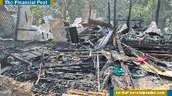 চন্দনাইশ পৌরসভায় আগুনে পুড়ে ভষ্মিভূত বসতঘর