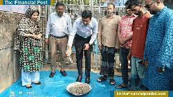 কুলাউড়া পৌরসভায় রাস্তার কাজের উদ্বোধন 