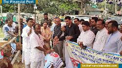 কোটালীপাড়ায় মৎস্যজীবীদের মাঝে বকনা বাছুর বিতরণ