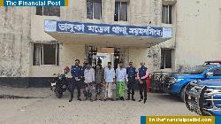 ভালুকায় গাঁজাসহ ৪ মাদক ব্যবসায়ী গ্রেফতার