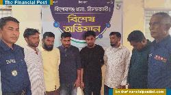 নীলফামারীতে সাইবার সুরক্ষা আইনে গ্রেফতার ৬ 