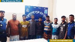 বাঞ্ছারামপুরে ৭ জুয়াড়িকে গ্রেপ্তার