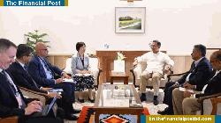 প্রধানমন্ত্রীর সঙ্গে এআইআইবি প্রতিনিধি দলের সাক্ষাৎ