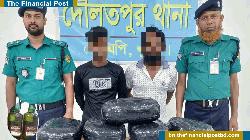 বিপুল পরিমাণ গাঁজা ও বিদেশি মদসহ আটক ২