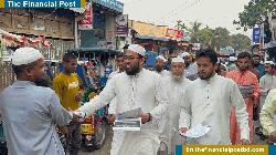 গণভোটের রায় বাস্তবায়নে নালিতাবাড়ীতে জামায়াতের লিফলেট বিতরণ