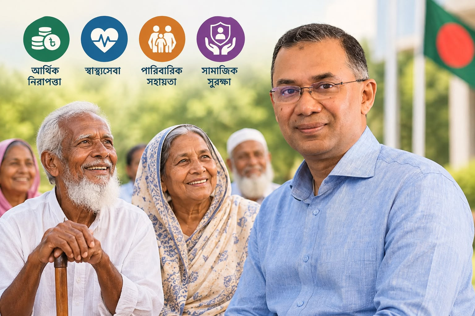 প্রবীণদের আর্থিক নিরাপত্তা ও সামাজিক সুরক্ষা নিশ্চিত করবে সরকার : প্রধানমন্ত্রী